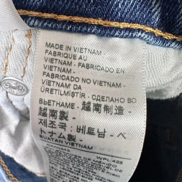 Levi's 512 Slim Taper Jeans Mens W34 L30 Blue Denim Cotton Blend Fits 32x32 - Picture 10 of 11